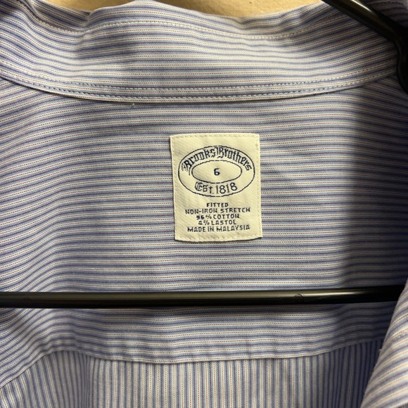 Classic Blue Striped Womens Brooks Brother Shirt - Picture 4 of 4